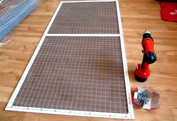 Maille de fenêtre en bois