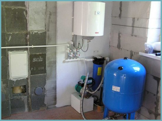 schéma de raccordement du vase d'expansion pour l'alimentation en eau