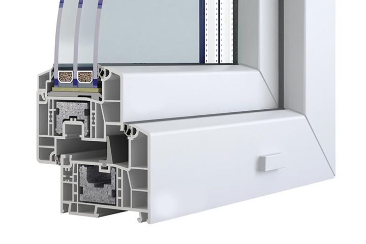 Profilé en plastique de première qualité à six chambres