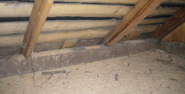 Scories comme isolation de plafond