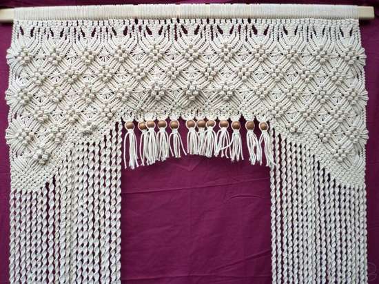 Rideaux en macramé