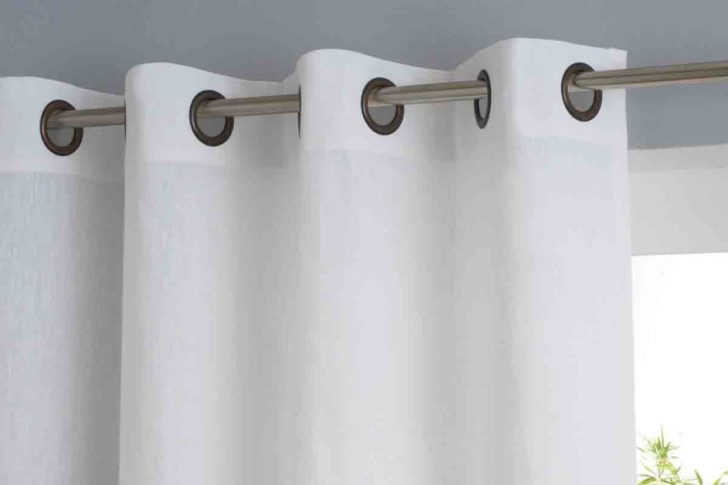 rideaux à faire soi-même sur œillets