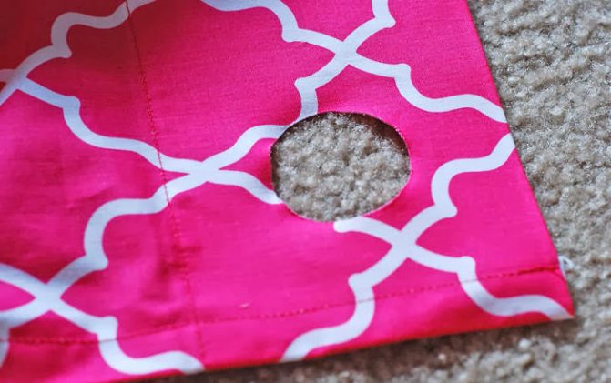 rideaux à faire soi-même sur œillets