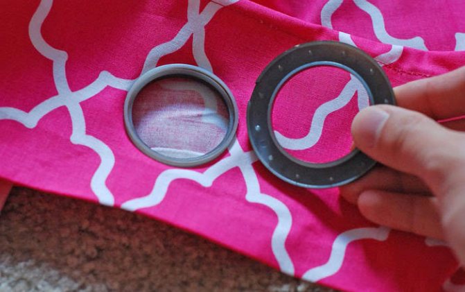 rideaux à faire soi-même sur œillets