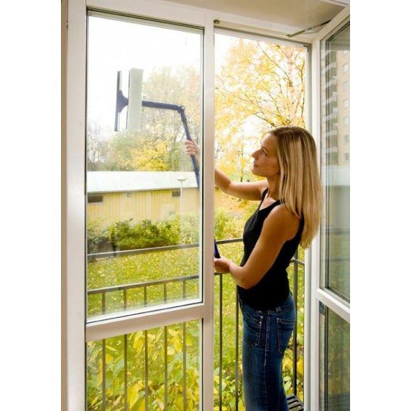 balai à tube télescopique pour fenêtres