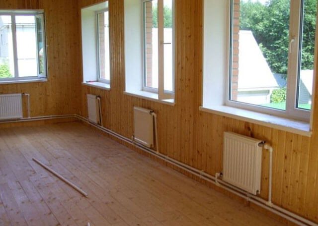 système de chauffage vertical à deux tuyaux