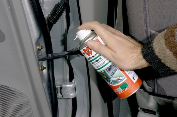 Lubrification de la porte