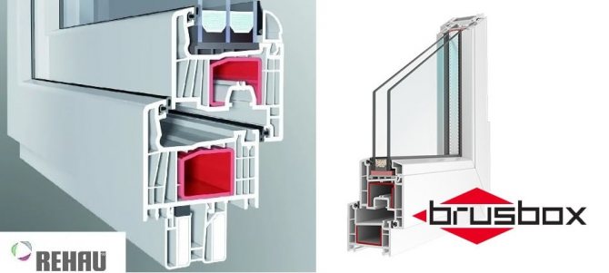 Comparaison des profils Rehau et Brusbox