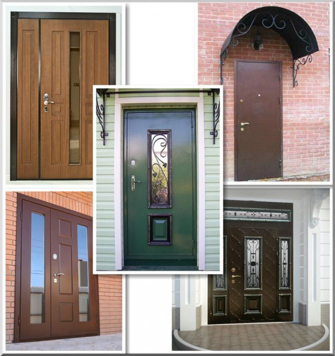 Dimensions standard des portes d'entrée métalliques