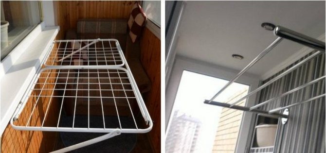 sèche-linge sur le balcon