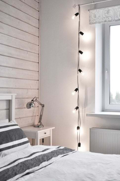 doublure légère dans une maison en bois