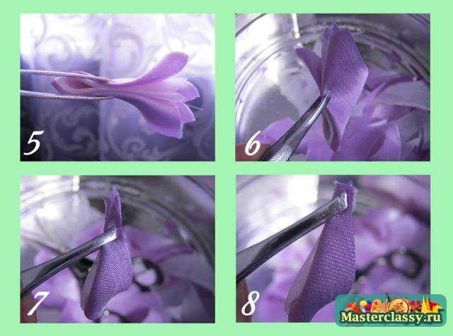 Technique Kanzashi. Cravate pour rideaux Master class