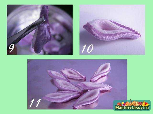 Technique Kanzashi. Cravate pour rideaux Master class