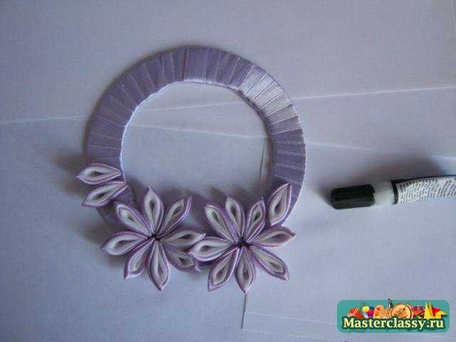 Technique Kanzashi. Cravate pour rideaux Master class