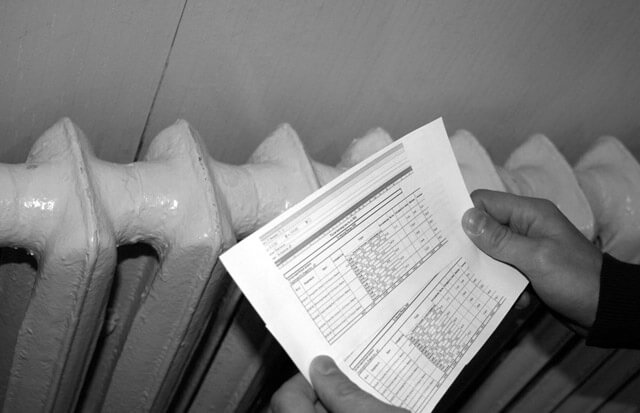 la température de la batterie de chauffage dans l'appartement est normale