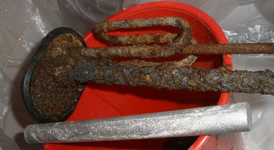 Élément chauffant avec calcaire