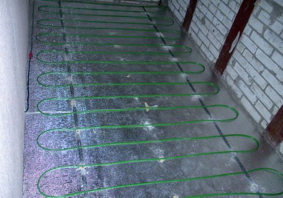 plancher chaud sur le balcon vidéo