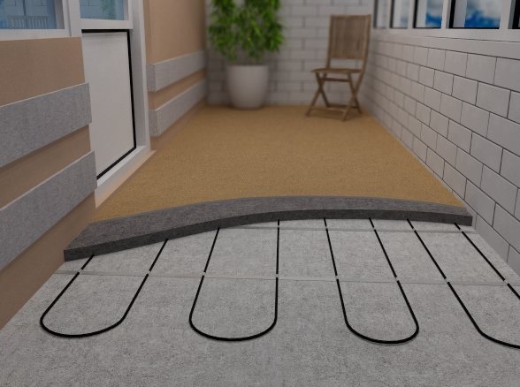 sol chaud sur la loggia