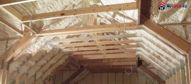 épaisseur de l'isolation avec mousse de polyuréthane