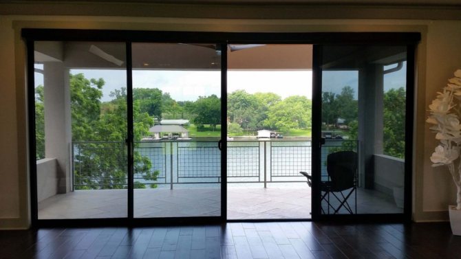 Vitrage panoramique teinté