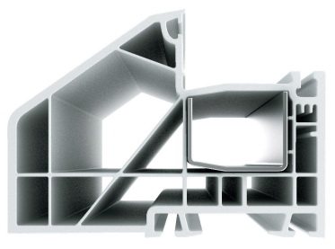 Système de fenêtre à trois chambres Grain-Lider avec un cadre large