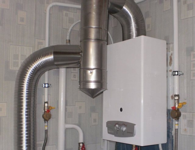 tuyau de chaudière à gaz