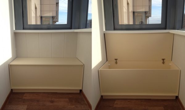 armoire avec un tiroir sur le balcon de Khrouchtchev