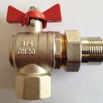 robinet d'angle pour radiateur en polypropylène