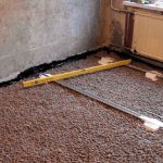 Pose de la chape brute