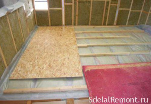 pose de carreaux sur OSB