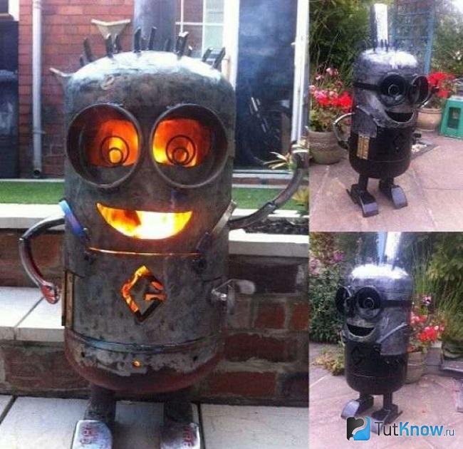 Four de rue en forme de serviteur