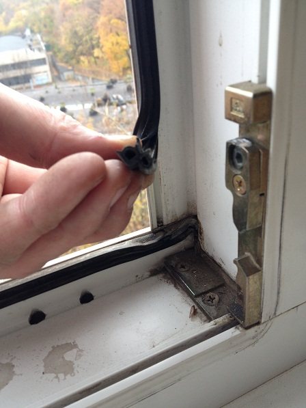 Joint de fenêtre en PVC