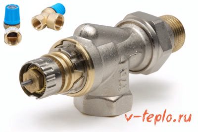 Installation de la vanne thermostatique