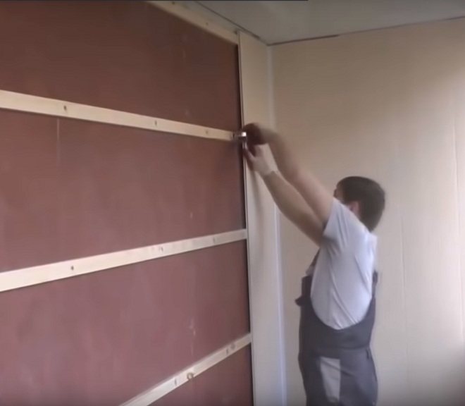 installation sur un mur intérieur