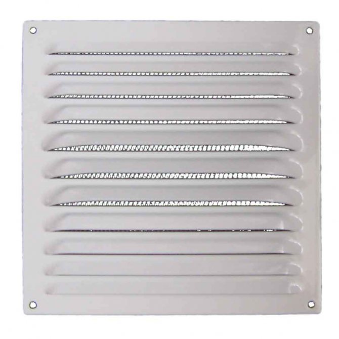 Installation de grille d'aération