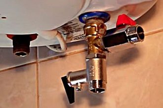 Soupape de sécurité installée