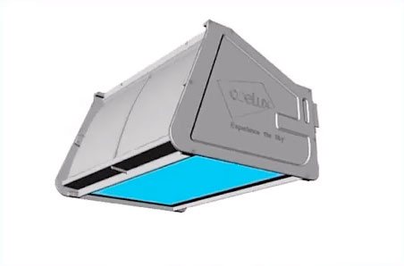 Fenêtre d'appareil de plafonnier Coelux vers le ciel