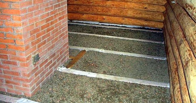 Isolation du bain de l'intérieur