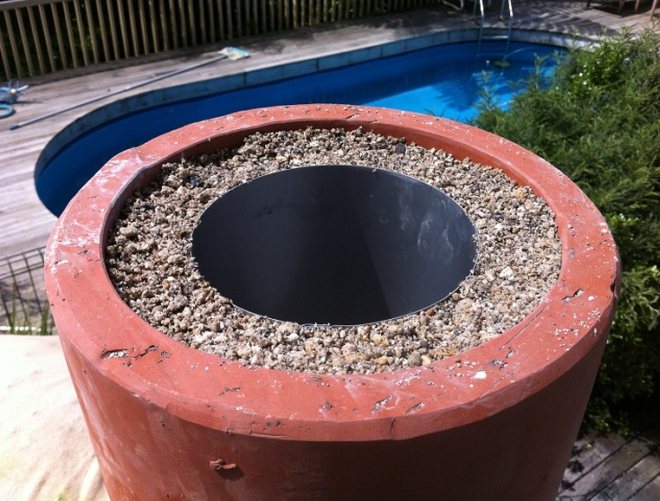 Isolation de cheminée avec laitier