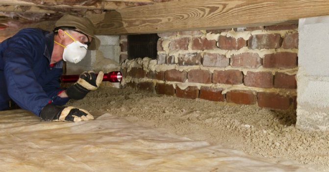 Isolation des fondations par l'intérieur de la maison