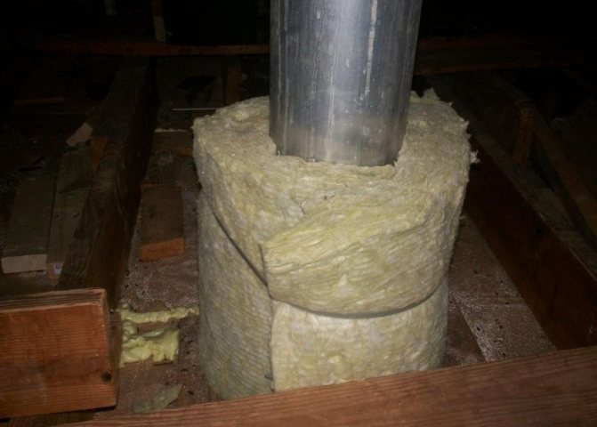 Isolation des tuyaux de cheminée dans la rue