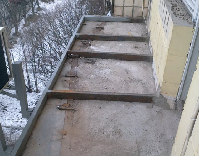 Agrandissement du balcon