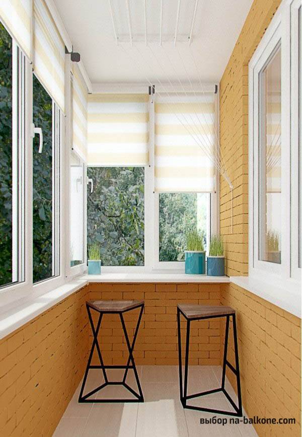 Jardin d'hiver cosy sur la loggia