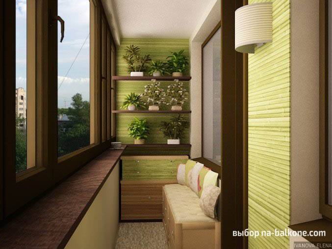 Jardin d'hiver confortable sur la loggia