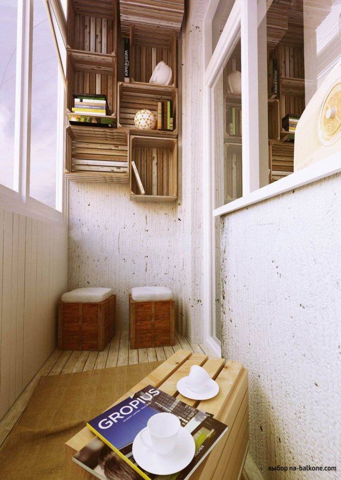 Jardin d'hiver confortable sur la loggia