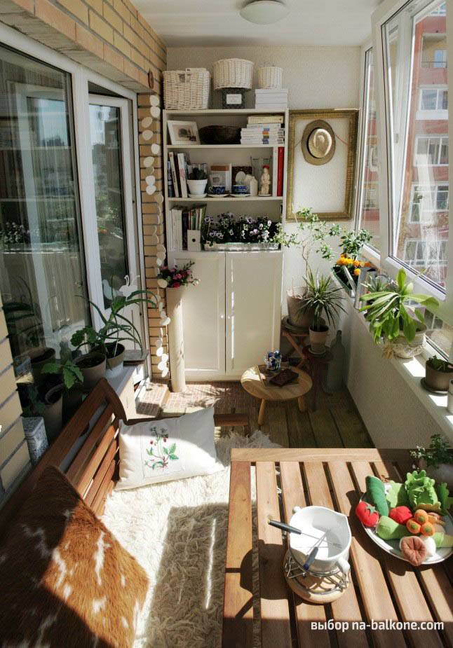 Dans quel style décorer l'intérieur du balcon et de la loggia