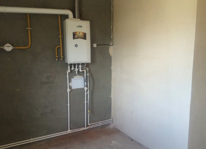 L'appartement dispose d'une chaudière à gaz