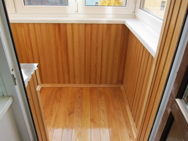 doublure ouverte avec vernis