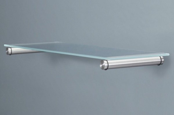 possibilité de fixer l'étagère en verre au mur