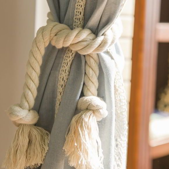 attaches de corde à faire soi-même pour rideaux